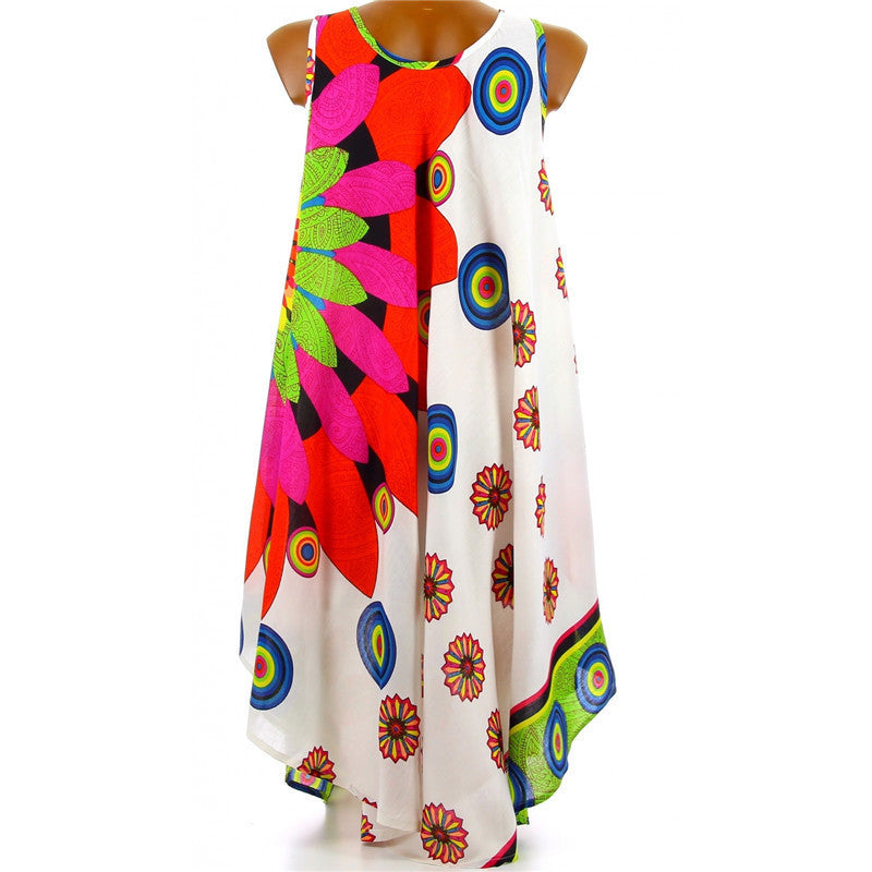 Damen Sommerliches Maxikleid mit floralem Design EB