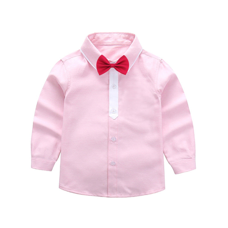 Jungen schickes Langarmhemd mit Fliege EB