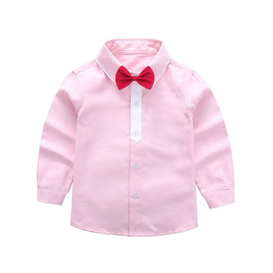 Jungen schickes Langarmhemd mit Fliege EB