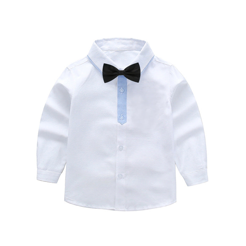 Jungen schickes Langarmhemd mit Fliege EB