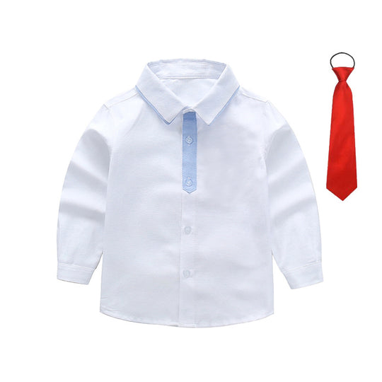 Jungen schickes Langarmhemd mit Fliege EB