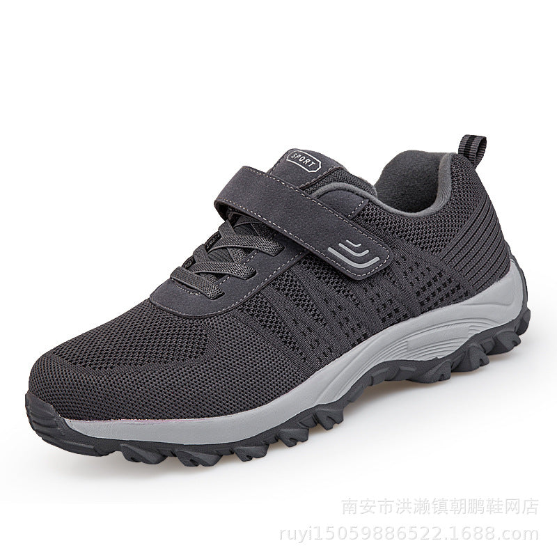 Damen Sportliche Trail-Laufschuhe mit rutschfestem Profil und elastischem Klettverschluss EB