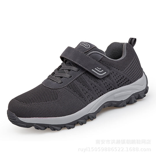 Damen Sportliche Trail-Laufschuhe mit rutschfestem Profil und elastischem Klettverschluss EB