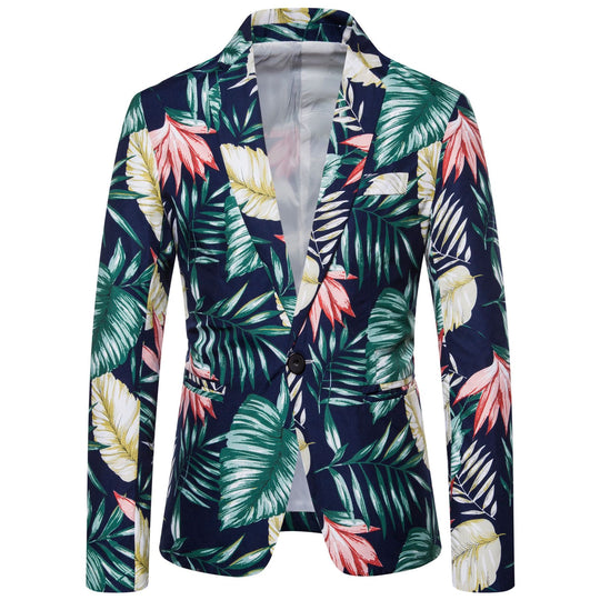 Damen Blazer mit floralem Design und modernem Schnitt EB