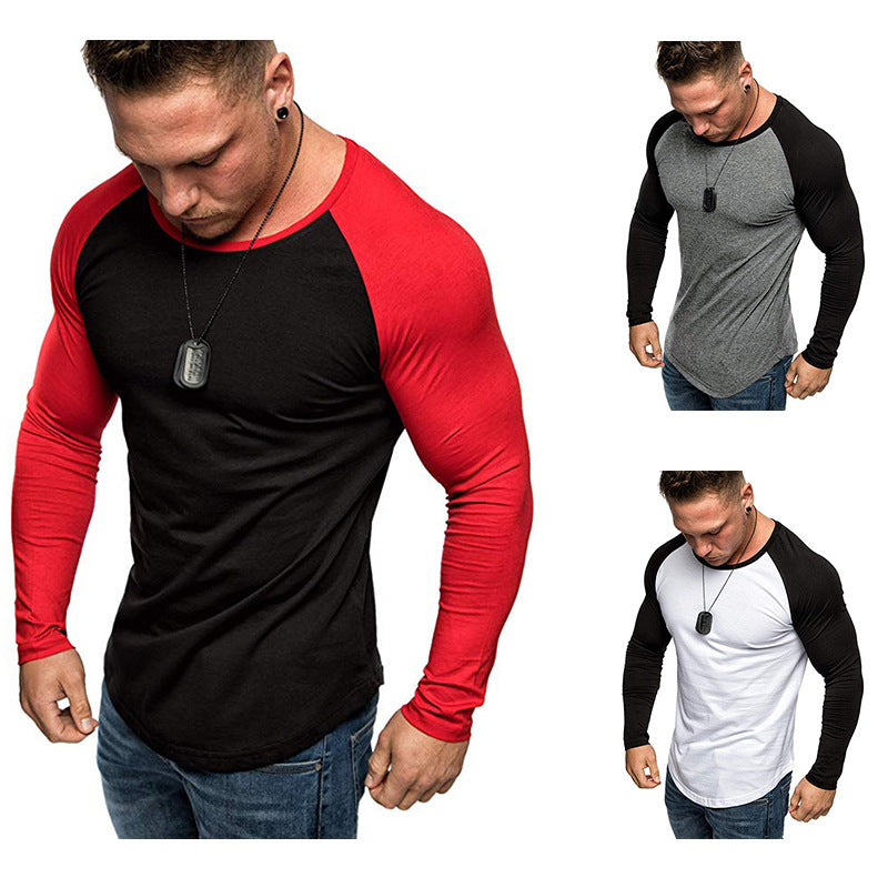 Herren Langarm-T-Shirt mit modernem Raglanschnitt und sportlicher Passform EB