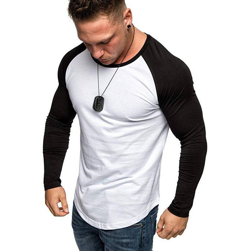 Herren Langarm-T-Shirt mit modernem Raglanschnitt und sportlicher Passform EB