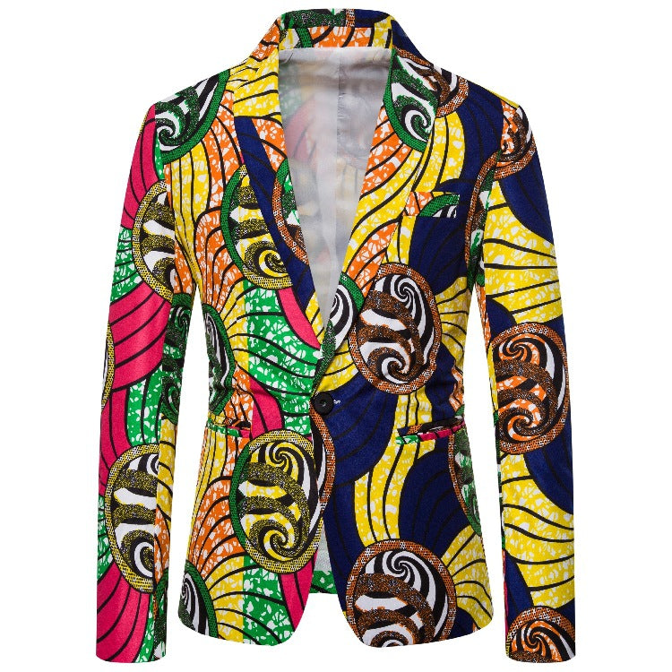Damen Blazer im kreativen Afrika-Design mit eleganten Details EB