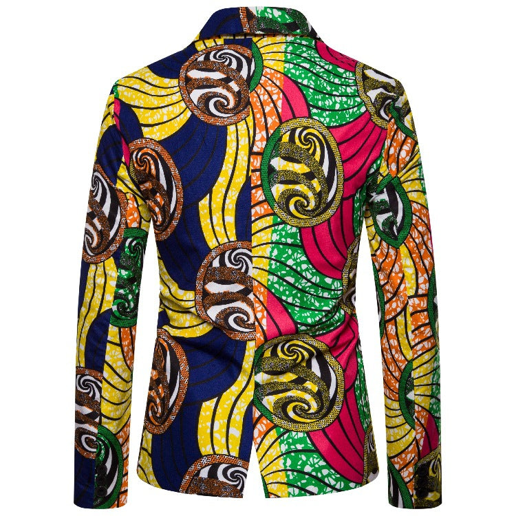 Damen Blazer im kreativen Afrika-Design mit eleganten Details EB