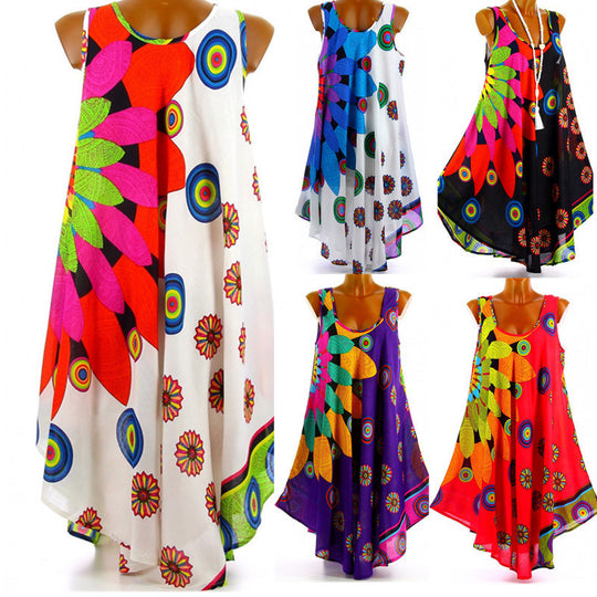 Damen Sommerliches Maxikleid mit floralem Design EB