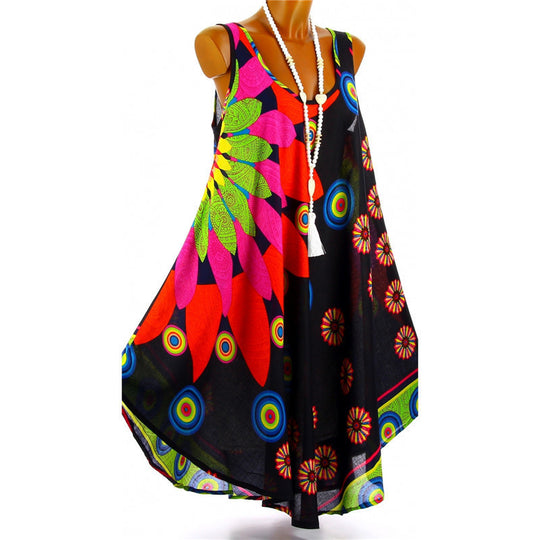 Damen Sommerliches Maxikleid mit floralem Design EB
