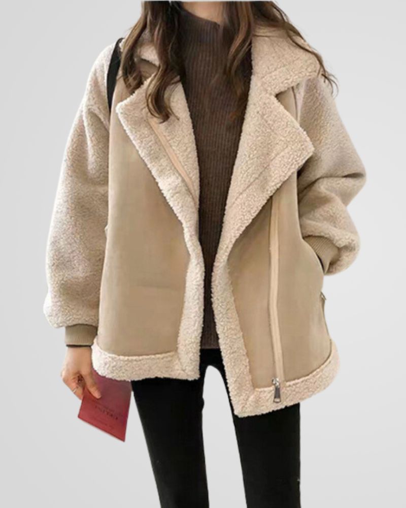 EB | Teddy Winterjacke mit Luxuriösem Wildlederlook