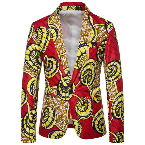 Damen Blazer aus hochwertigem Stoff mit einzigartigem afrikanischem Muster und elegantem Schnitt EB