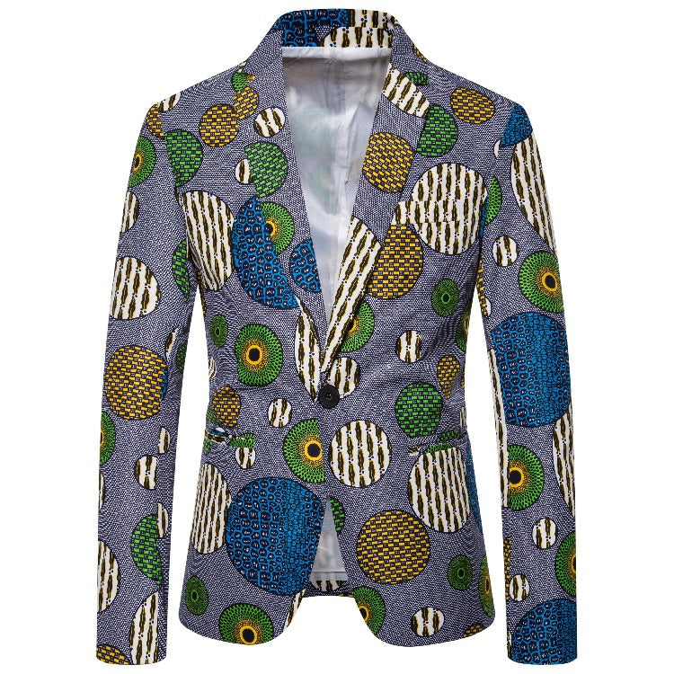 Herren Blazer mit einzigartigem afrikanischen Muster und modernem Schnitt EB