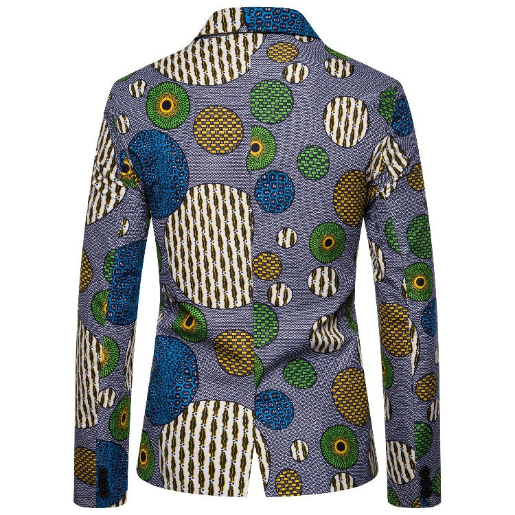 Herren Blazer mit einzigartigem afrikanischen Muster und modernem Schnitt EB