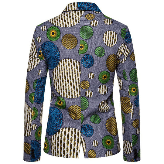 Herren Blazer mit einzigartigem afrikanischen Muster und modernem Schnitt EB