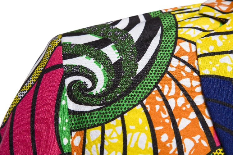 Damen Blazer im kreativen Afrika-Design mit eleganten Details EB