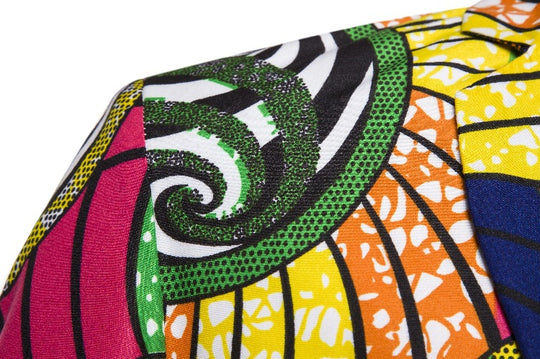 Damen Blazer im kreativen Afrika-Design mit eleganten Details EB