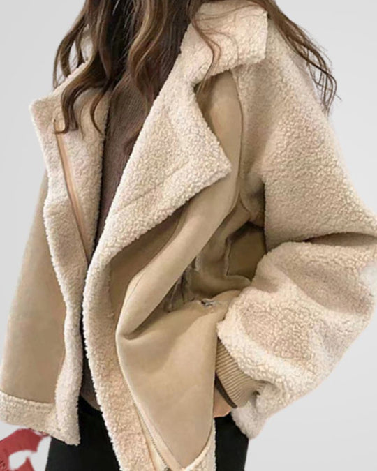 EB | Teddy Winterjacke mit Luxuriösem Wildlederlook
