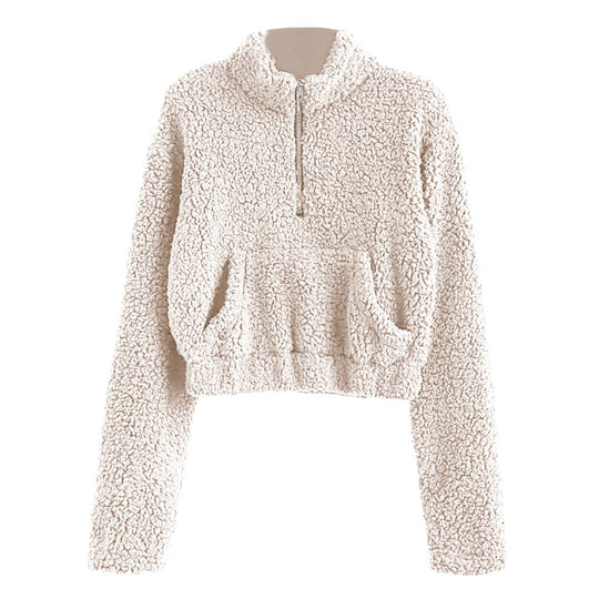 Damen Kuscheliger Stepp-Hoodie mit Reißverschluss und praktischen Taschen EB