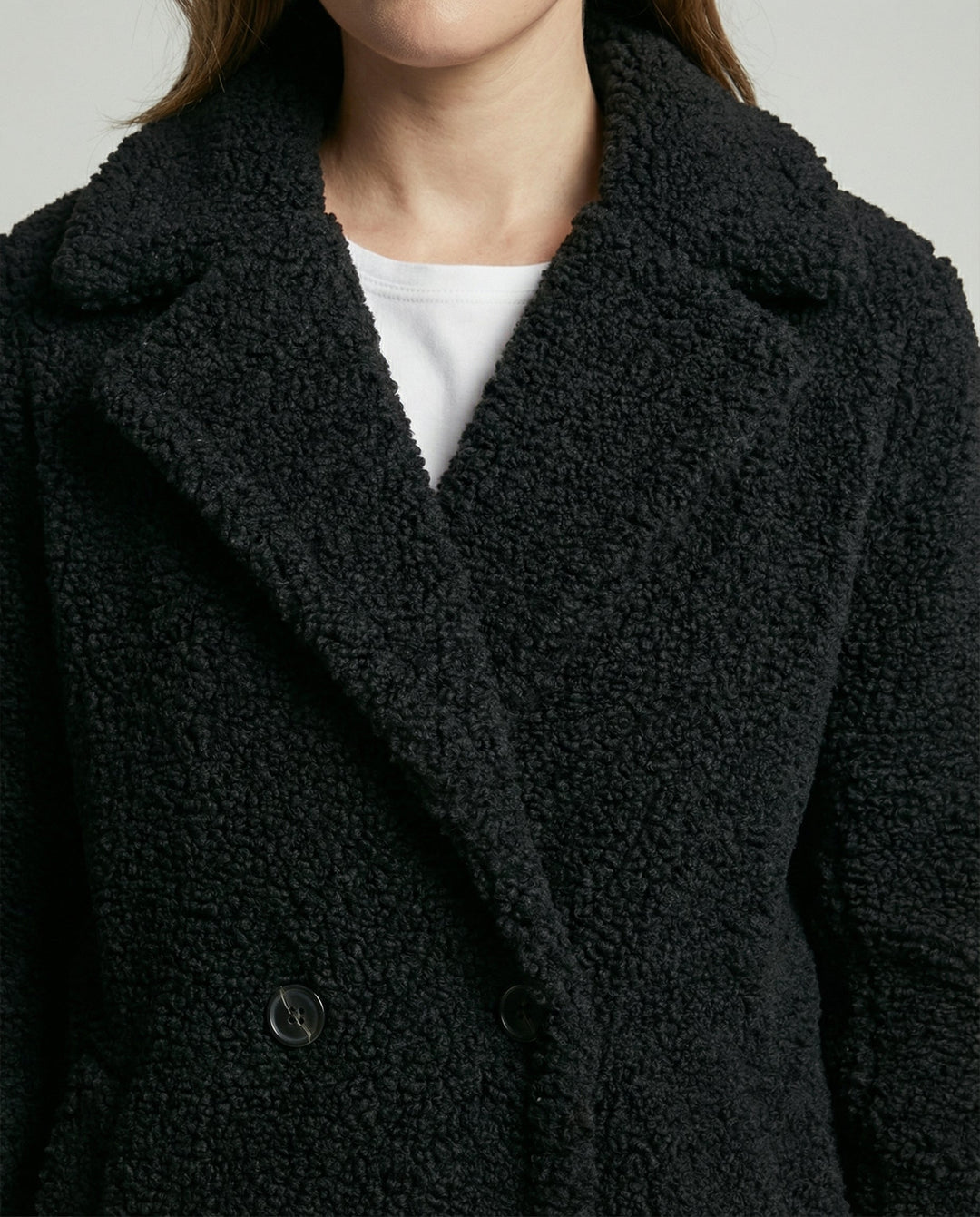 Langer Teddymantel Damen | EB