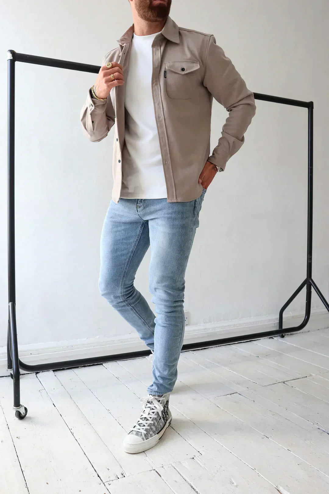 EB | Premium-Jacke mit Knopfverschluss für Herren Stylische und Bequeme Jacke