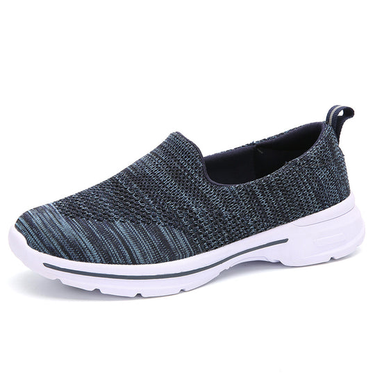 Damen Slip-On Freizeitschuhe mit atmungsaktivem Mesh-Obermaterial EB
