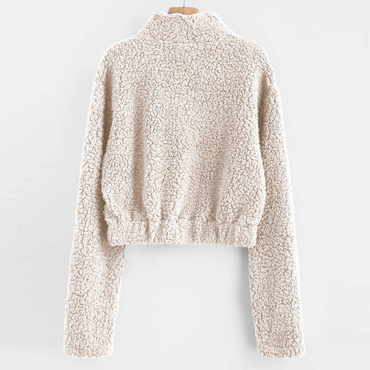 Damen Kuscheliger Stepp-Hoodie mit Reißverschluss und praktischen Taschen EB