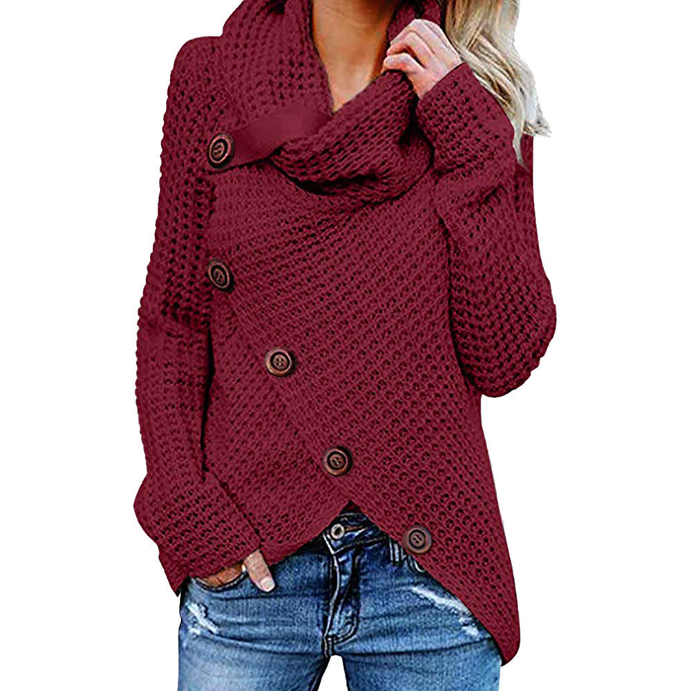 Damen Strickjacke mit asymmetrischem Schnitt und Kragen EB