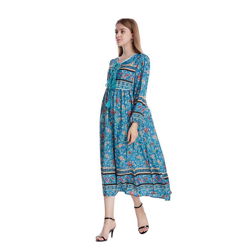 EB | Kleid mit böhmischem Print