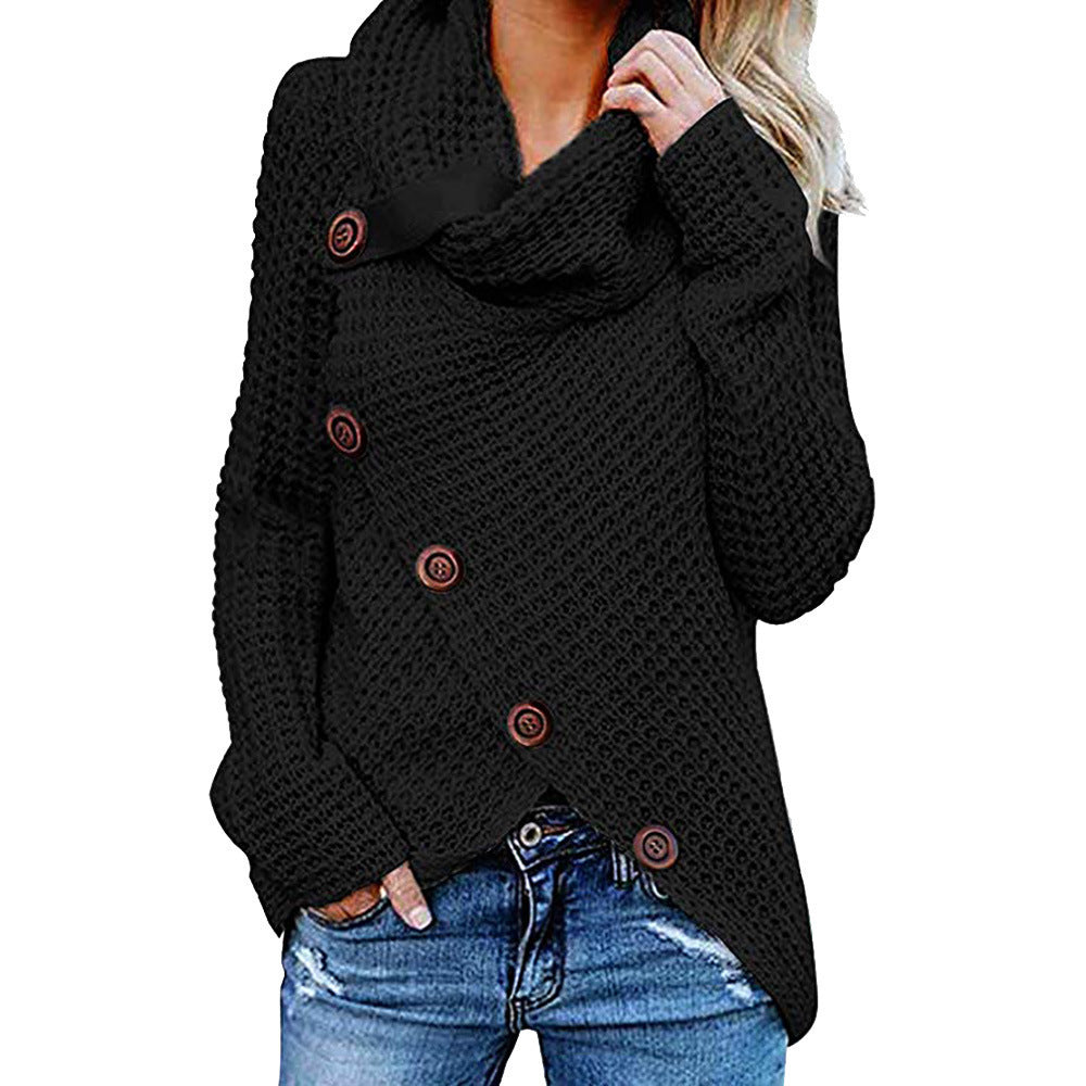 Damen Strickjacke mit asymmetrischem Schnitt und Kragen EB
