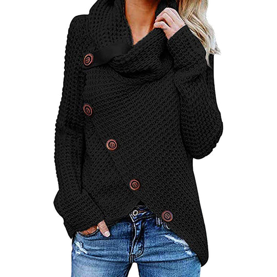 Damen Strickjacke mit asymmetrischem Schnitt und Kragen EB