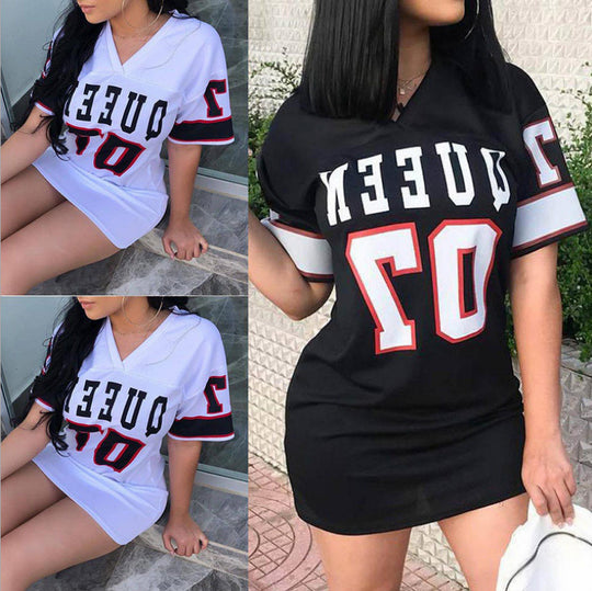 Frauen Sportlich Inspirierter Freizeitkleid EB