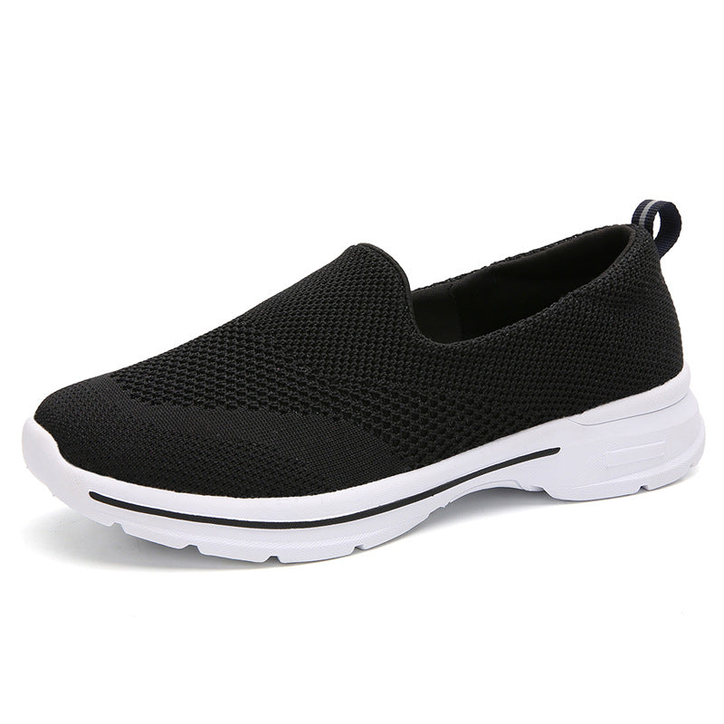 Damen Slip-On Freizeitschuhe mit atmungsaktivem Mesh-Obermaterial EB