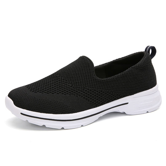 Damen Slip-On Freizeitschuhe mit atmungsaktivem Mesh-Obermaterial EB