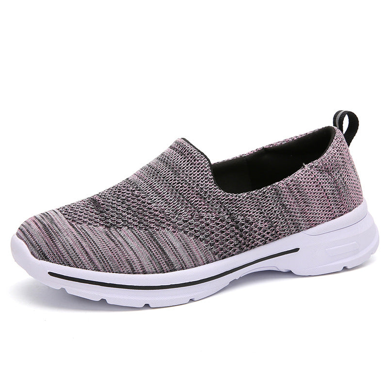 Damen Slip-On Freizeitschuhe mit atmungsaktivem Mesh-Obermaterial EB