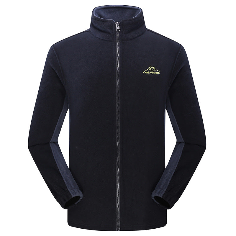 Unisex Wasserdichte Softshell-Outdoorjacke mit Kapuze und Reißverschlusstaschen EB