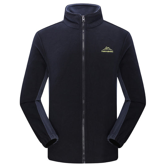 Unisex Wasserdichte Softshell-Outdoorjacke mit Kapuze und Reißverschlusstaschen EB