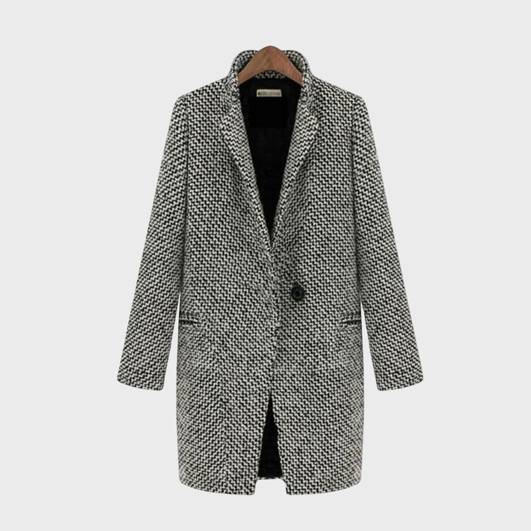 EB | Herbst Hahnentritt Wollmantel
