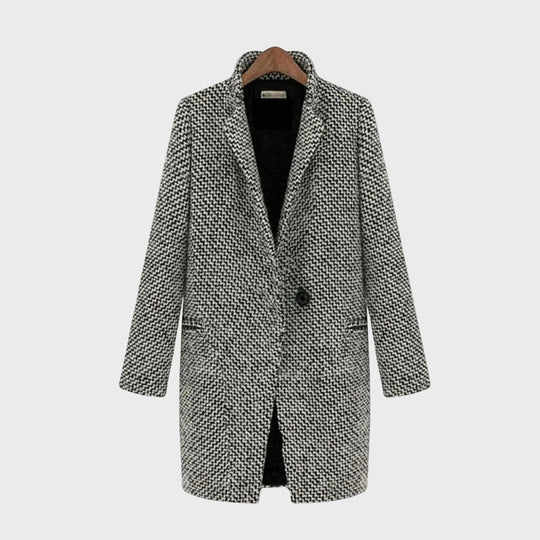 EB | Herbst Hahnentritt Wollmantel