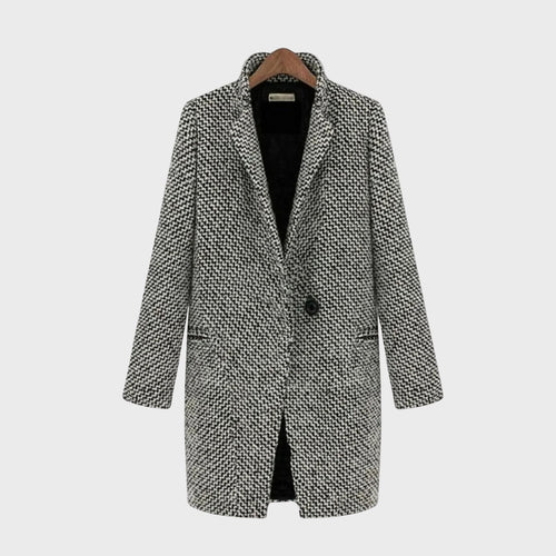 EB | Herbst Hahnentritt Wollmantel