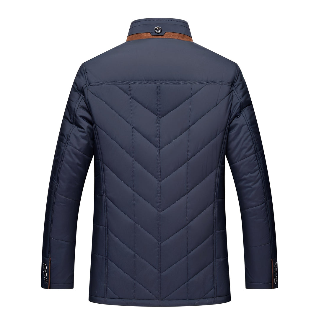 EB | Elegante, gepolsterte Jacke mit Knöpfen für Männer