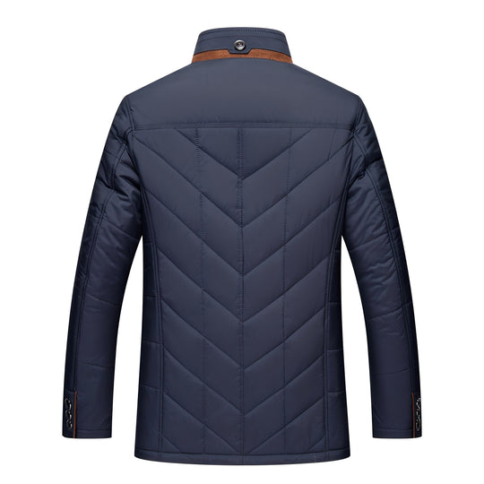EB | Elegante, gepolsterte Jacke mit Knöpfen für Männer
