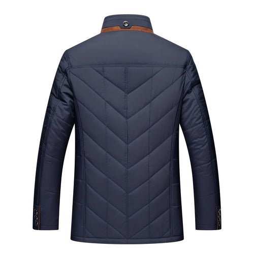 EB | Elegante, gepolsterte Jacke mit Knöpfen für Männer