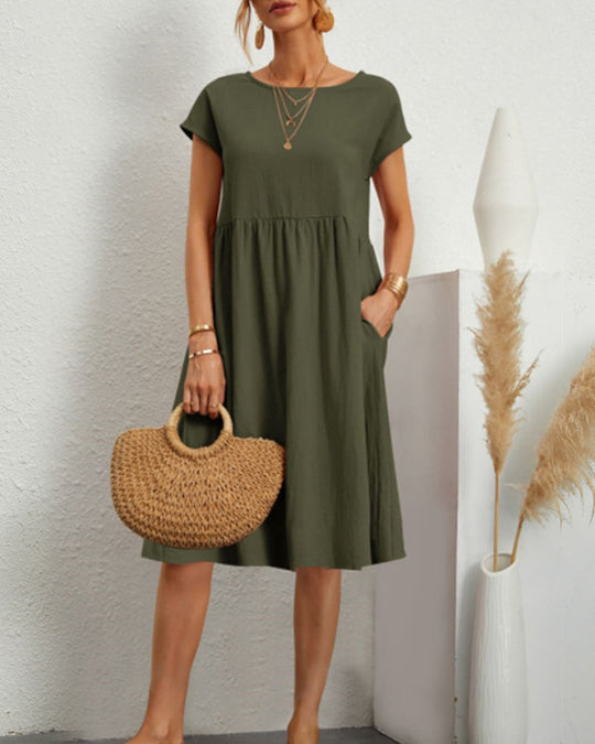 EB Kleid mit Rundhalsausschnitt