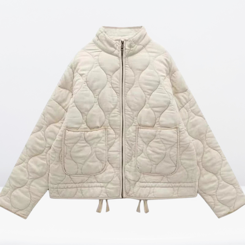 EB | Damen Steppjacke mit Kordelzug & Reißverschluss