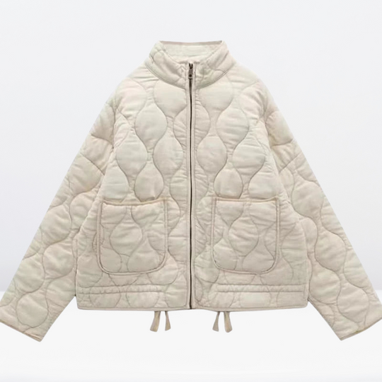 EB | Damen Steppjacke mit Kordelzug & Reißverschluss
