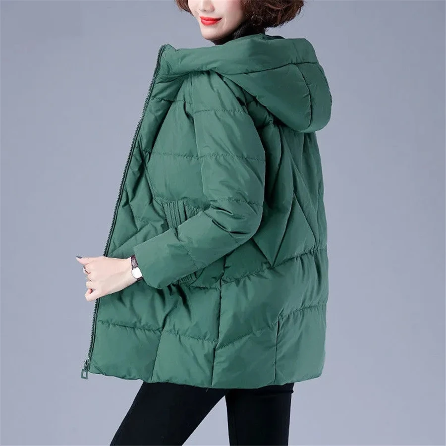 EB | Elegante unifarbene gerippte gesteppte Jacke mit Reißverschluss ideal für Herbst/Winter