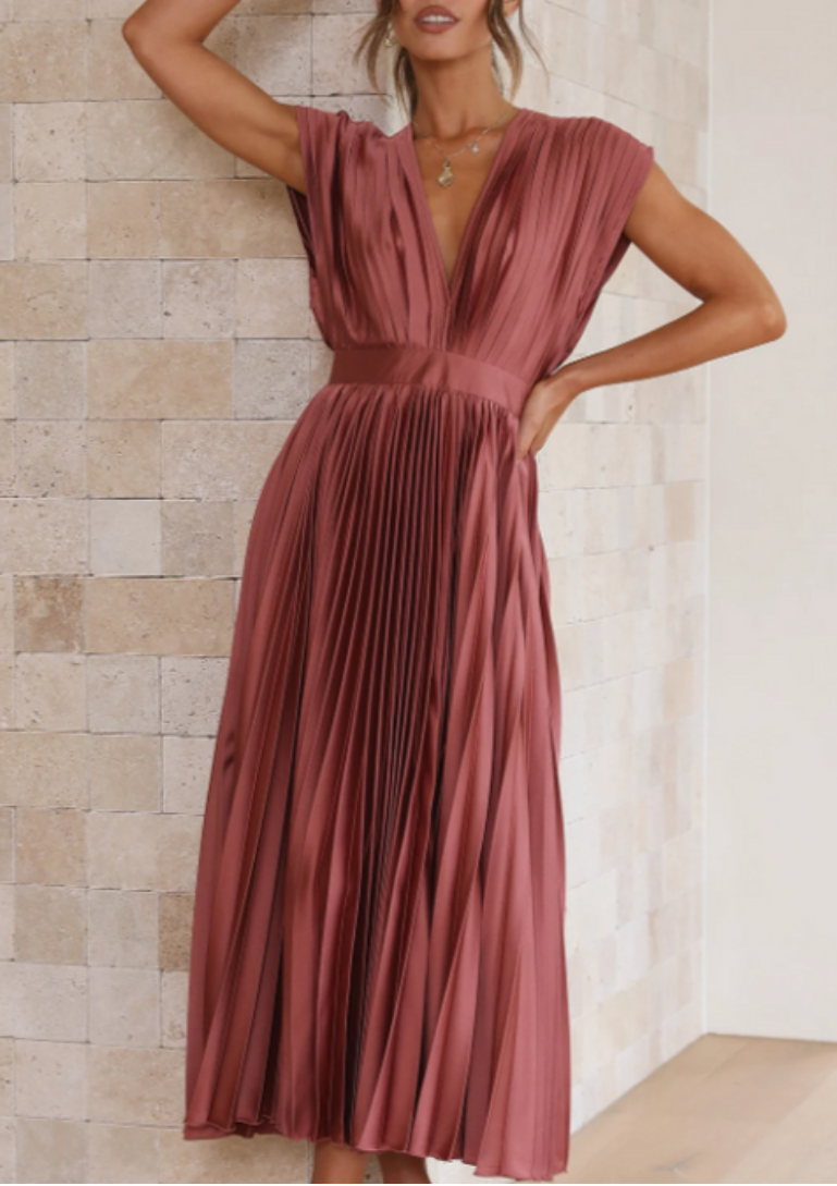 EB | Elegantes Maxikleid Aus Leichtem Stoff