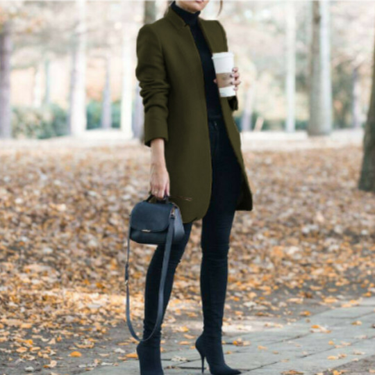 EB | Damen Stehkragen Wintermantel mit Zeitlosem Design