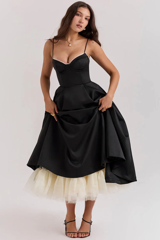 EB | Kleid Aus Satinmaterial Für Damen